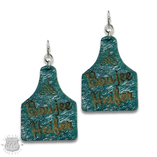 Western ear tag earring, last call