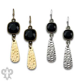 Raindrop earring with crystals from Swarovski® - LC