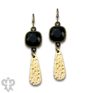Raindrop earring with crystals from Swarovski® - LC