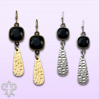 Raindrop earring with crystals from Swarovski® - LC