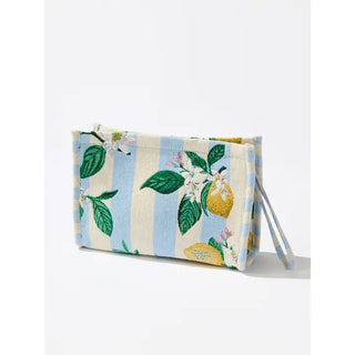 Lemon Striped Wristlet - Boutique Bella BellaWristlet