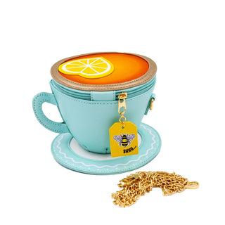 Lemon Tea Cup Crossbody - Boutique Bella BellaPurse