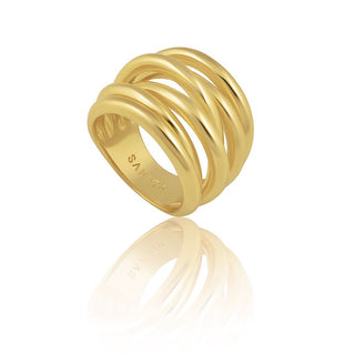 Lennon Multi Layered Gold Ring - Boutique Bella BellaRing