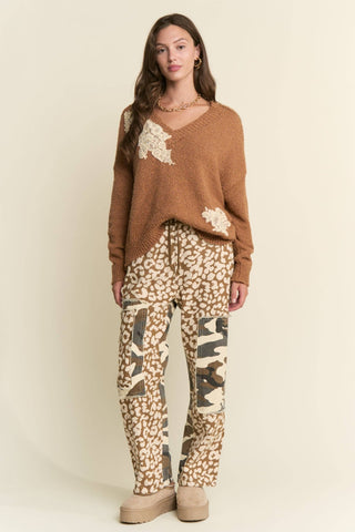 Leopard and Camouflage Print Pants - Boutique Bella BellaPants