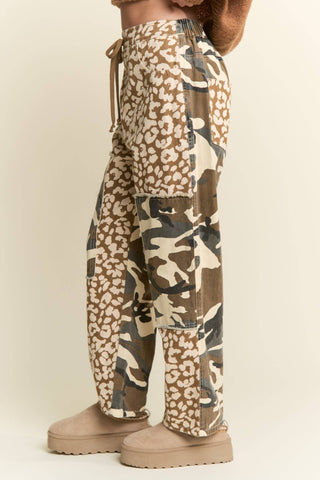 Leopard and Camouflage Print Pants - Boutique Bella BellaPants