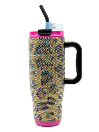 Leopard Bling 40oz Tumbler - Boutique Bella BellaTumbler