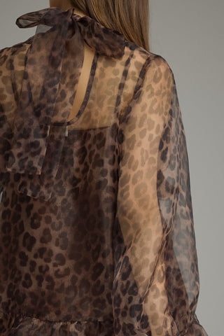 Leopard Love Affair Mini Dress - Boutique Bella BellaDress