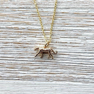 Leopard necklace dainty jewelry animal gold necklace - Boutique Bella BellaNecklace