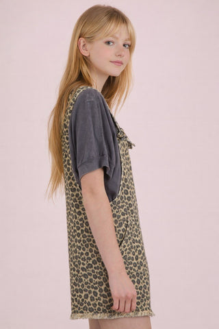 Leopard Printed Romper Olive - Boutique Bella BellaRomper