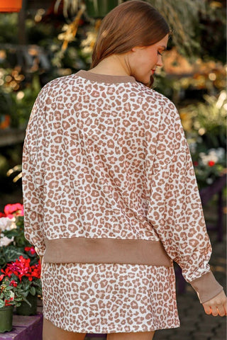 Leopard Terry Skort Set - Boutique Bella BellaSets