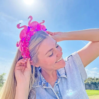 Let's Flamingle Novelty Headband - Boutique Bella Bellaheadband