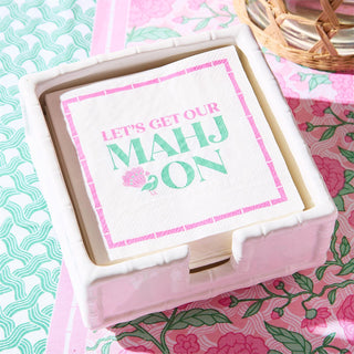 LET'S GET MAHJ ON Cocktail Napkins - Boutique Bella Bellacocktail napkins