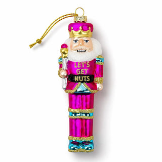 Let's Get Nuts - Nutcracker Glass Ornament - Boutique Bella BellaOrnament