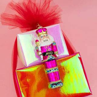 Let's Get Nuts - Nutcracker Glass Ornament - Boutique Bella BellaOrnament