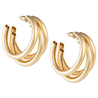 Lexi Tri Hoop - Boutique Bella BellaEarrings