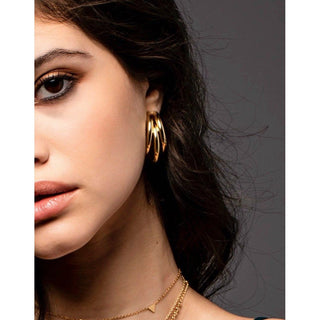 Lexi Tri Hoop - Boutique Bella BellaEarrings