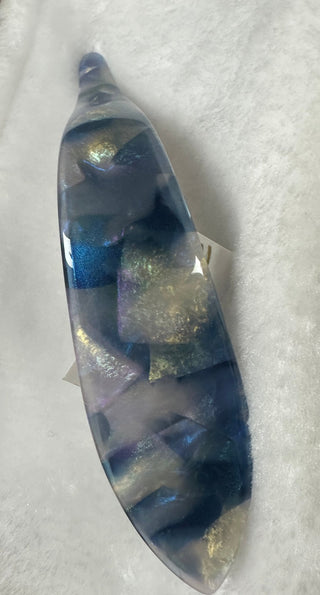 Lg Maximas Allure Italian Acetate Blue - Boutique Bella Bellahair clip