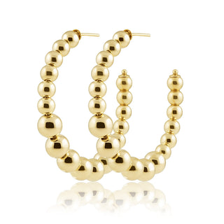 Lia Beaded Hoop - Boutique Bella BellaEarrings