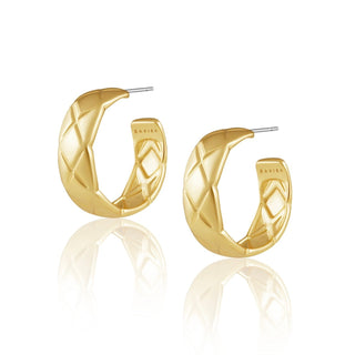 Libby Quilt Hoops - Boutique Bella BellaEarrings