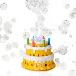Light Up Birthday Cake Bubble Maker in Gift Box - Boutique Bella Bellabubble wand