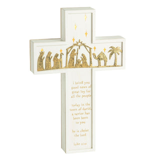 Light-Up Nativity Cross - Boutique Bella BellaChristmas Decor