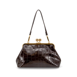 Like Dreams Accessories Midnight Croc Kiss-lock Bag - Boutique Bella BellaAccessories