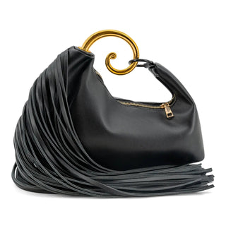 Like Dreams Accessories Onyx Swirl Fringe Hobo - Boutique Bella BellaAccessories