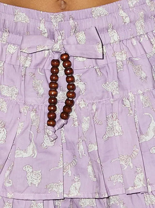 Lilac Purr Tiered Skort - Boutique Bella BellaSkort