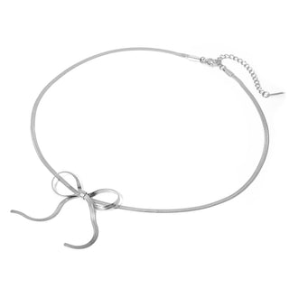 Lily Bow Necklace - Boutique Bella BellaNecklace