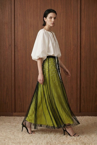 Lime After Dark Maxi Skirt - Boutique Bella BellaSkirt