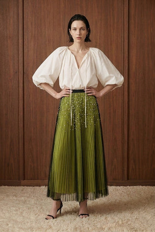 Lime After Dark Maxi Skirt - Boutique Bella BellaSkirt