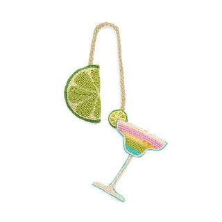 Lime/Margarita Beaded Bag Charm - Boutique Bella BellaBag Charms