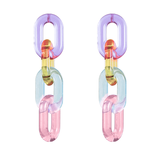 Link Chain Earring - Pastel - Boutique Bella BellaEarrings