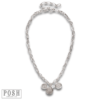 Link chain necklace with charms - Boutique Bella BellaNecklaces