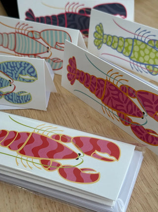Lobstah Note Card & Envelope Set - Boutique Bella BellaNote Cards