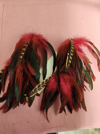 Long Feather Earrings - Boutique Bella BellaEarrings