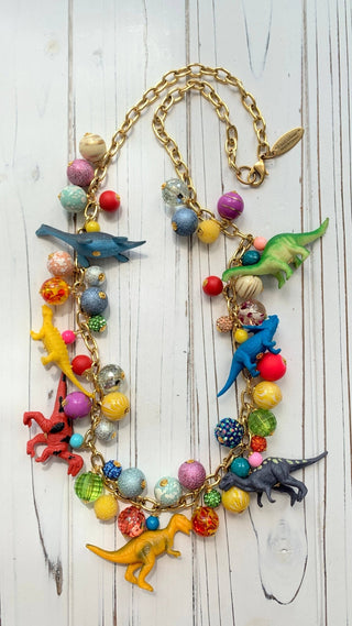 Long Iconic Dinosaur Necklace - Boutique Bella BellaNecklace