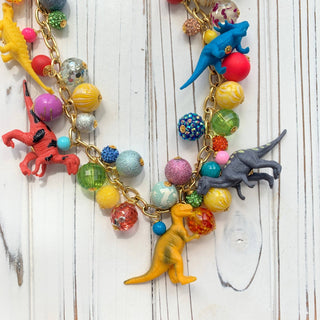 Long Iconic Dinosaur Necklace - Boutique Bella BellaNecklace
