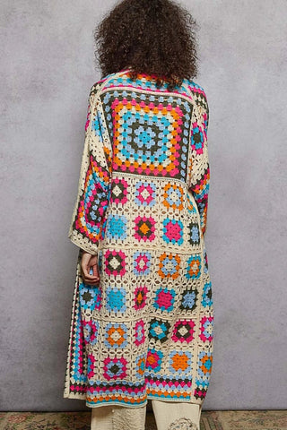 Long Sleeve Crochet Cardigan / Duster - Boutique Bella BellaDuster