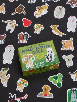 Look At These Really Excited Dogs Sticker Set - Boutique Bella BellaStickers