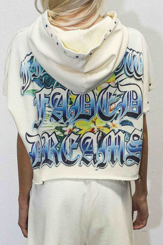 Lost Utopia Faded Dream Cropped Hoodie - Boutique Bella Bellahoodie