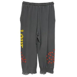 Love Hearts Joggers - Gray - Boutique Bella Bella