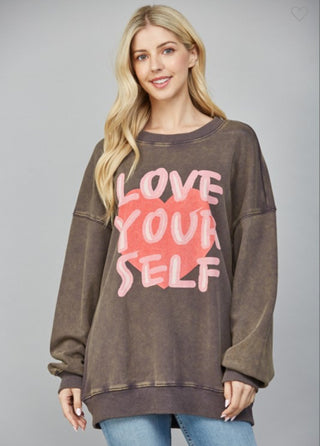 Love Yourself Sweatshirt - Boutique Bella BellaSweatshirt