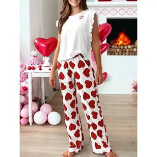 Lovebug Lounge Set - Red - Boutique Bella Bellapajama set