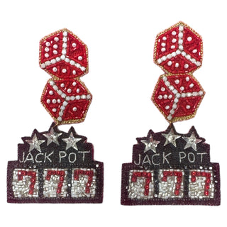 Lucky 7 Earrings - Boutique Bella BellaDistress