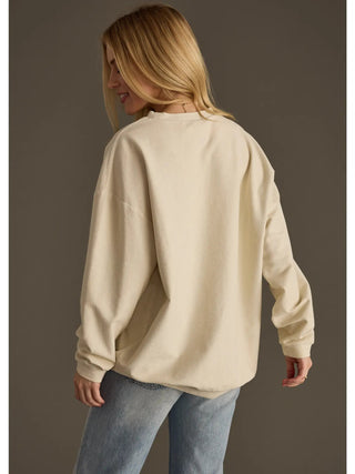 Lucky Ribbed Sweatshirt - Boutique Bella BellaSweatshirt