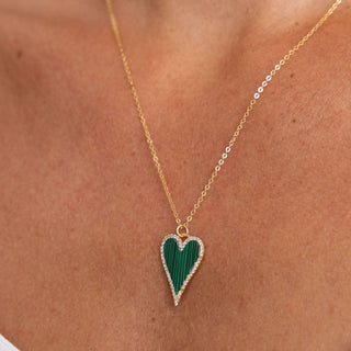 Lucy CZ Heart Necklace - Boutique Bella BellaNecklace