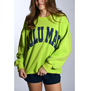 Lulu Mac Chartruese/Deep Blue Sweatshirt - Boutique Bella BellaSweatshirt