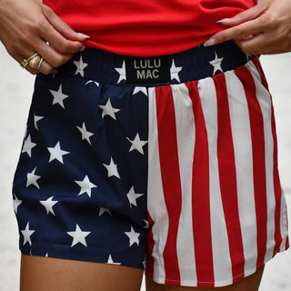 LULU MAC Flag Boxer Shorts - Boutique Bella Bellaboxers