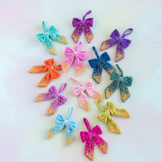 Lustre Lux Velvet Bow, 7" - Assorted Park Hill Collection - Boutique Bella BellaChristmas